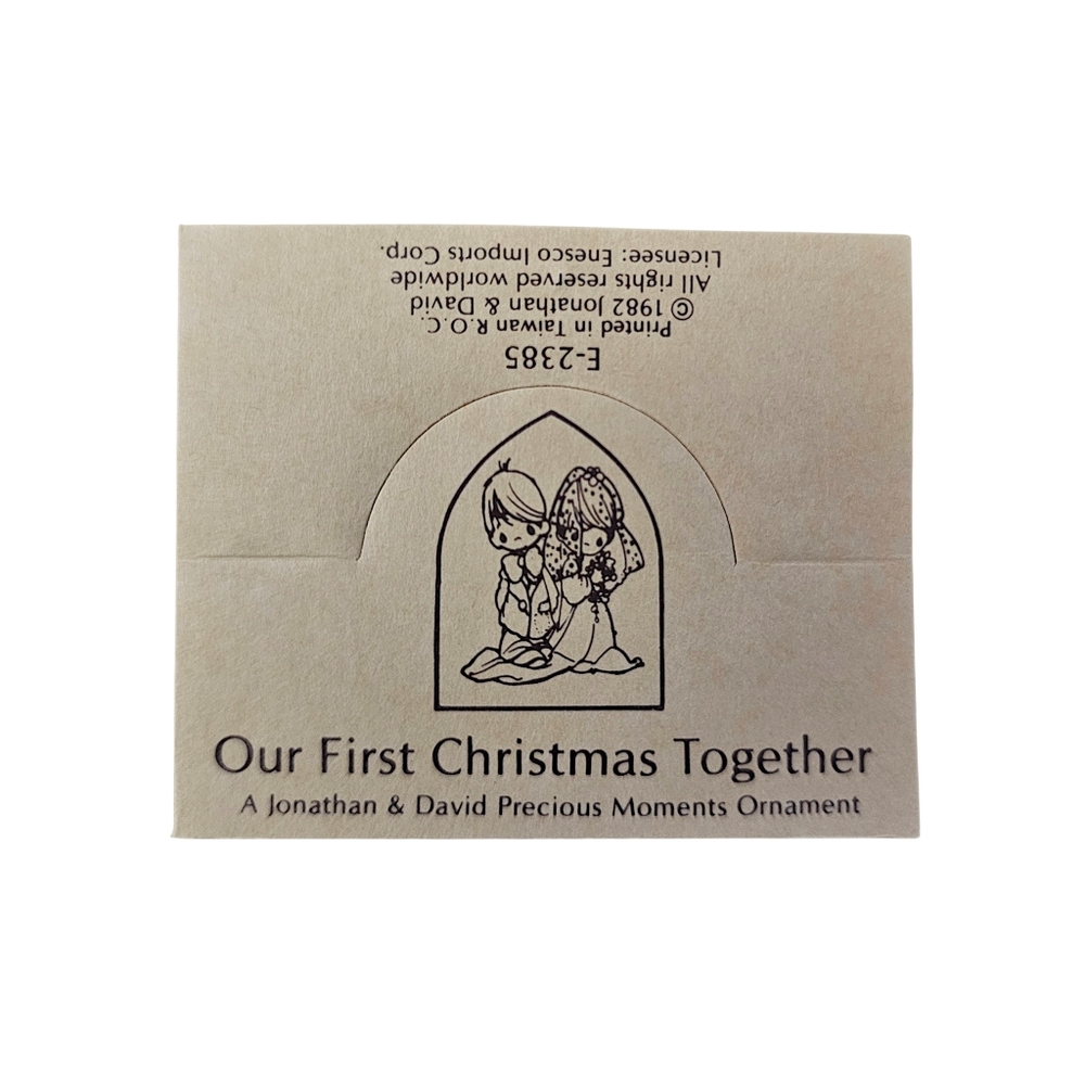 Precious Moments™ 1982 "Our First Christmas Together" Ornament #E-2385 - Picture 10 of 12